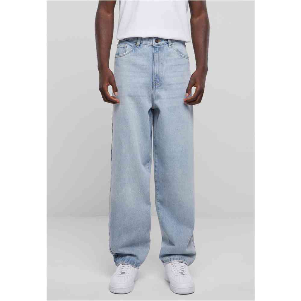 Urban Classics - Heavy Ounce Baggy Fit Jeans Wide leg pants - Taille, 30 inch - Blue